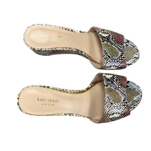 Kate Spade New York Willow Slide Wedge Sandal Womens Size 9B Leather - Picture 9 of 16